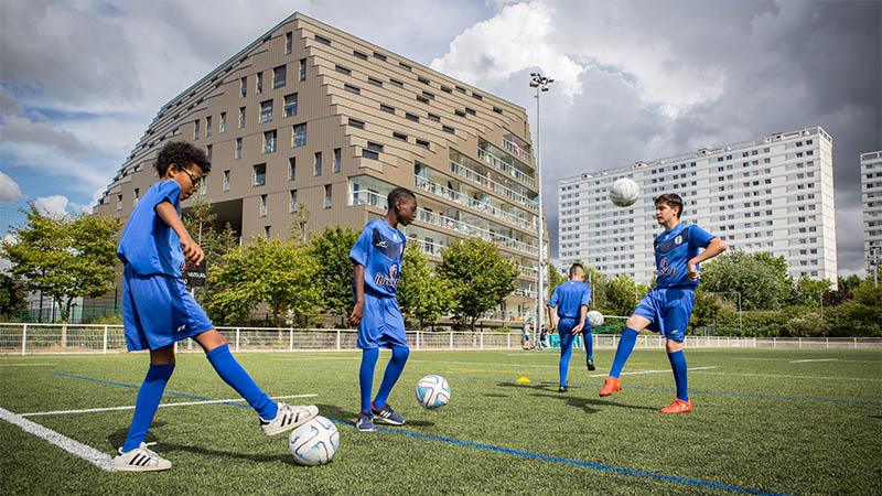 Le Sporting club de Nantes bénéficiera d’un terrain synthétique nouvelle génération aménagé au stade de la Roche, à la rentrée 2020. (© Christiane Blanchard).