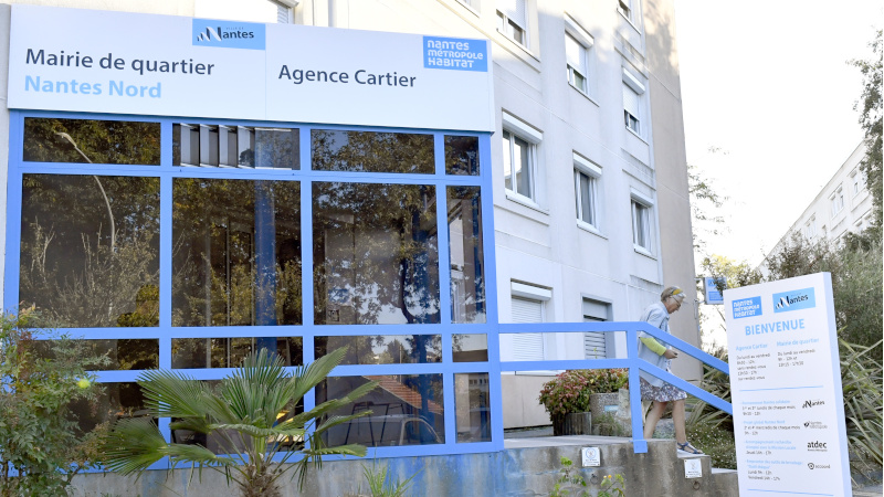 La mairie de quartier de Nantes Nord est provisoirement accueillie au 7 rue Jacques-Cartier © Rodolphe Delaroque - Nantes Métropole