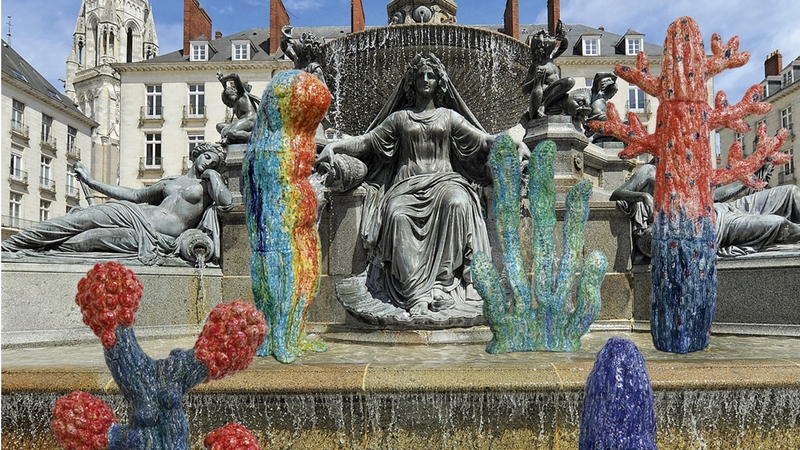 « Pacific » de Maen Florin, une installation dans la fontaine de la place Royale © Le Voyage à Nantes.