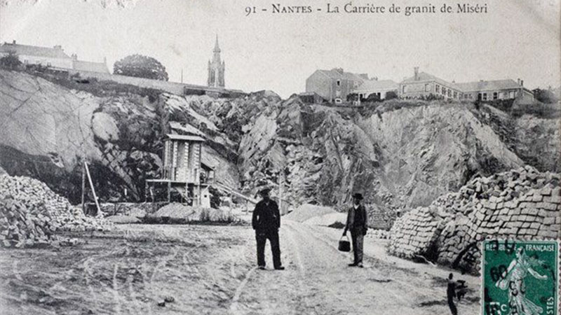 L’exploitation du granite de Miséry a perduré jusqu’à la Première Guerre mondiale (DR).