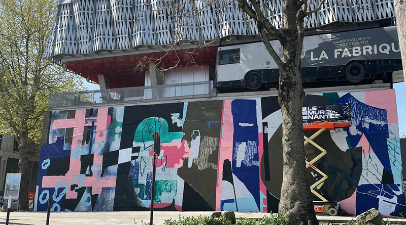 L'artiste Selah a investi le Mur de Trempolino depuis le mois d'avril.