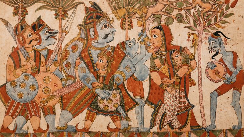 L’exposition sur les trois religions natives de l’Inde a été construite en collaboration avec le Museo delle Civiltà à Rome © David Gallard / Le Voyage à Nantes.