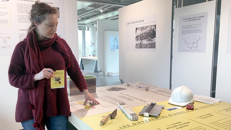 Cécile de Collasson, responsable du Chronographe : « Une expo-atelier pour comprendre les métiers de l’archéologie ».