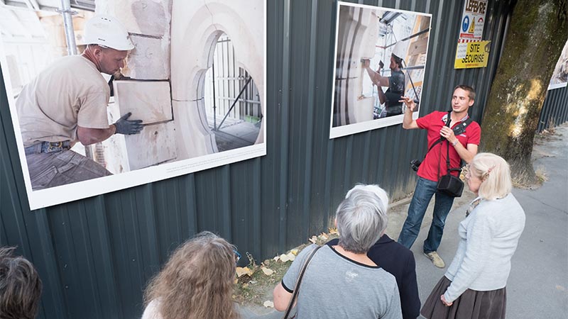 L’exposition « Derrière la palissade » a été inaugurée 20 septembre, l’occasion pour le photographe de présenter son travail aux riverains.