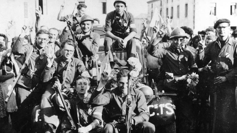 Les FFI, aux côtés des Américains, participent à la libération de Nantes. © Archives de Nantes