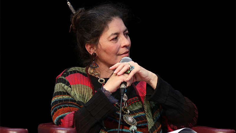 Jeanne A Debats, autrice, est depuis 2016, la déléguée artistique du festival des Utopiales.