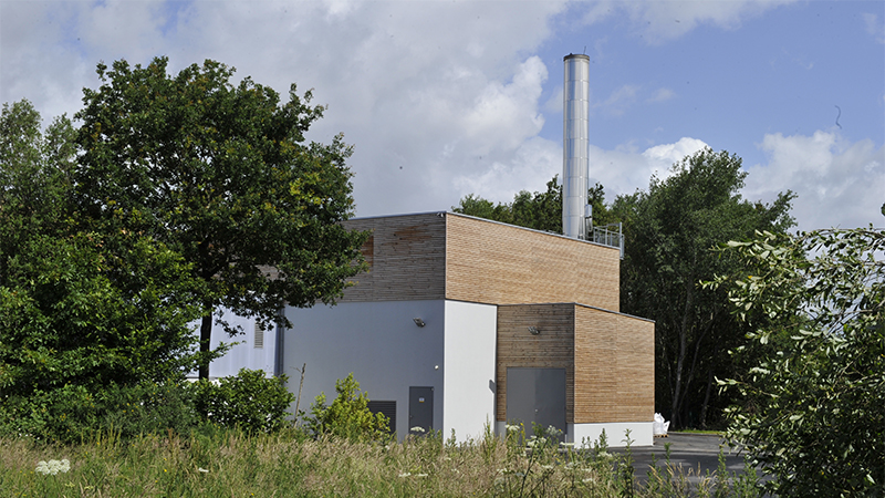 Les participants d'Enerfest pourront visiter plusieurs sites de productions d'énergies renouvelables, comme la chaufferie bois de la Chantrerie. © Régis Routier