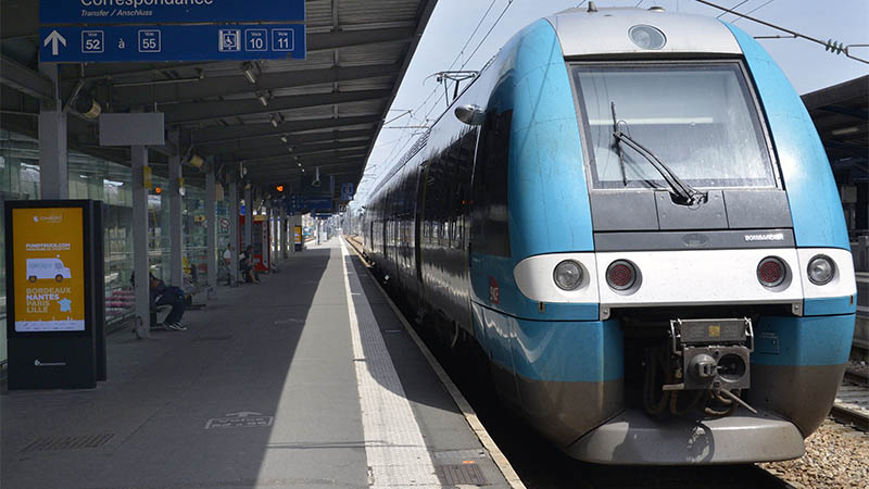 Aucun train ne circulera dans le sens Angers-Nantes du 9 au 11 novembre en raison de l’installation d’un pont-rails au niveau du chemin du Moulin des Marais.