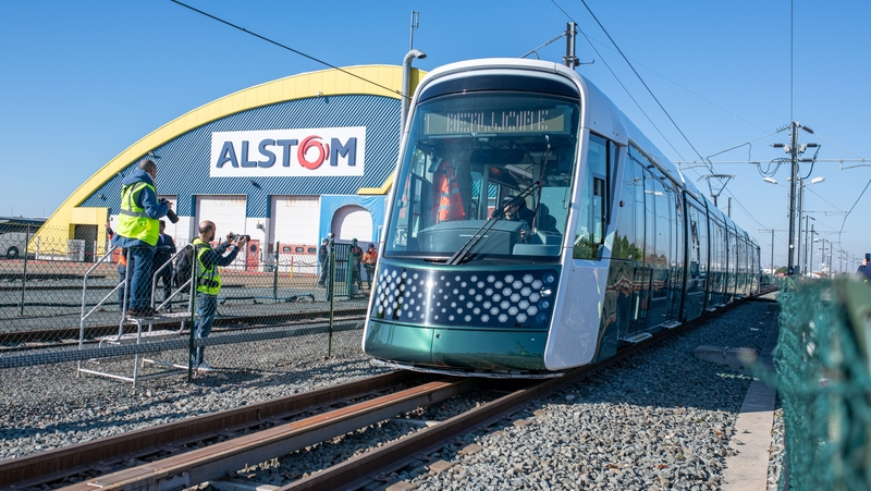 C’est sur le site de Bellevue, à La Rochelle, que le constructeur Alstom teste une première fois sur rails les rames sorties de ses ateliers © Patrick Garçon.