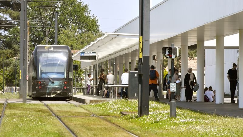 Le terminus de la ligne 3 à Neustrie © Rodolphe Delaroque.