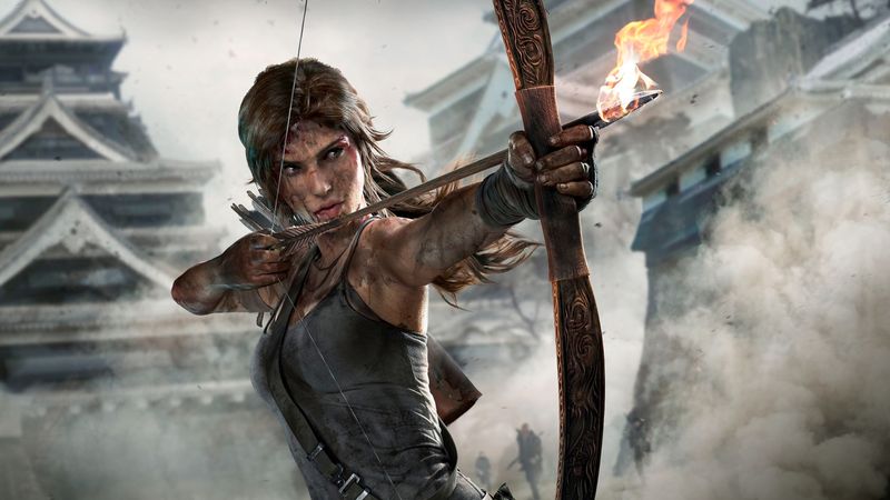 Le personnage de Lara Croft dans le jeu-vidéo Tomb Raider