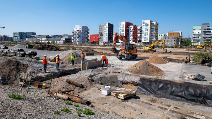 Entre le boulevard de l’Estuaire et le boulevard Gisèle-Halimi, huit nouvelles opérations immobilières sortiront de terre à partir de l’automne 2021 : des logements, des bureaux, mais aussi une école. © Patrick Garçon