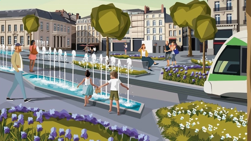 Un week-end  d’animations est organisé les 13 et 14 mai pour découvrir le nouveau visage de cette espace emblématique du centre-ville de Nantes. © Création graphique La Loutre