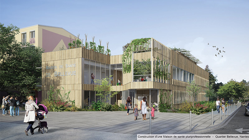 La future maison de santé, boulevard Jean-Moulin © DLW / OTE.