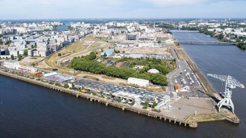 Vue du sud-ouest de l’île de Nantes, juillet 2024. © Iris Picture/Samoa