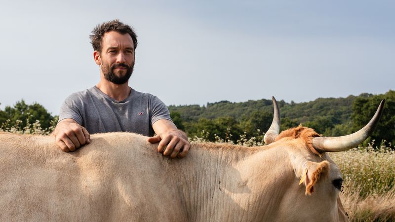 Josselin Gédas a décroché le 1er prix local du concours d’agroforesterie de Nantes Métropole. Début 2025, il ira défendre les couleurs du territoire au Concours général agricole de Paris. © Céline Jacq