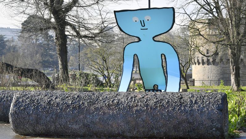  Le Débitumeur de Jean Jullien déménage sur la place Gloriette.  © Rodolphe Delaroque