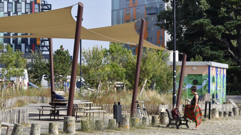 Dans le cadre de la promenade verte qui reliera bientôt l’Erdre à la Loire, 1 000 m² d’espaces végétalisés ont été créés au printemps 2024 sur les quais du canal Saint-Félix. © Rodolphe Delaroque