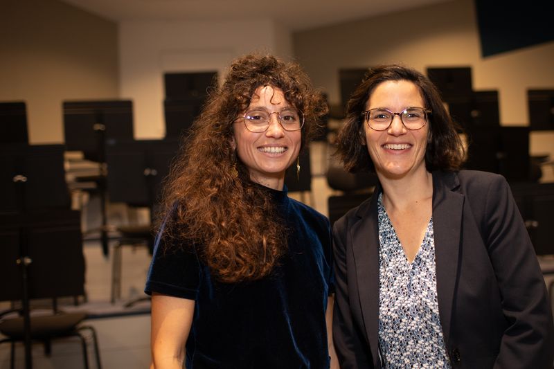 Léna et Jeanne ont participé aux trois défis organisés par leur entreprise. © Ludovic Failler