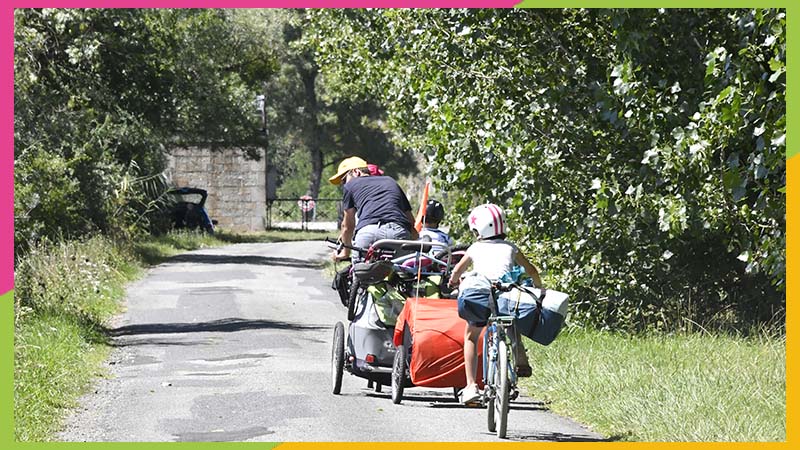 « Avec les enfants, on a toujours privilégié les voies vertes et les véloroutes sur les portions sécurisées, en site propre », conseille Emmanuel, habitué des vacances à vélo. © Rodolphe Delaroque 