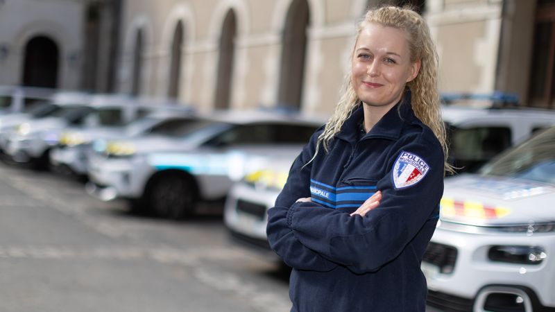 Émeline Kas, 30 ans, est lauréate du premier concours organisé par la Ville de Nantes pour rejoindre la police municipale. © Ludovic Failler