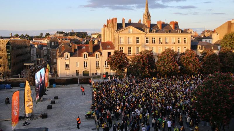 L'année dernière, 17 000 personnes s'étaient rassemblées pour suivre la finale à Nantes. © Romain Boulanger