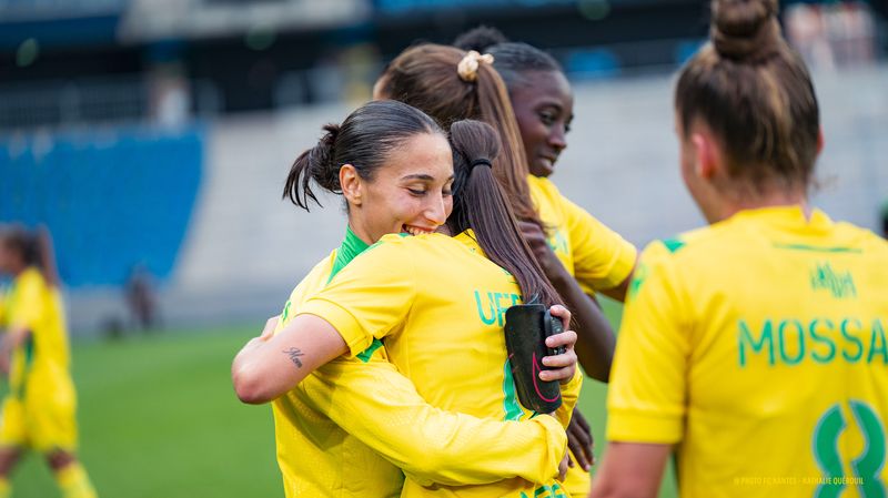 Les féminines du FC Nantes ont battu Le Havre pour le premier match de leur histoire en première division. ©  Nathalie Quérouil / FC Nantes