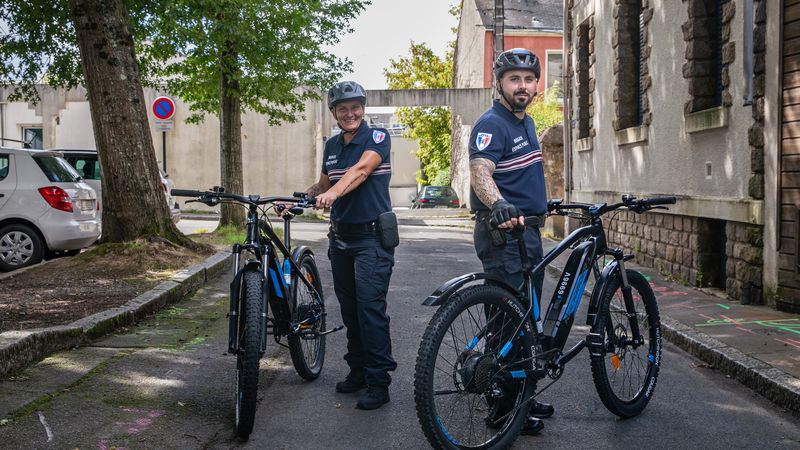 Des membres de la Brigade de l'espace public © Nantes Métropole