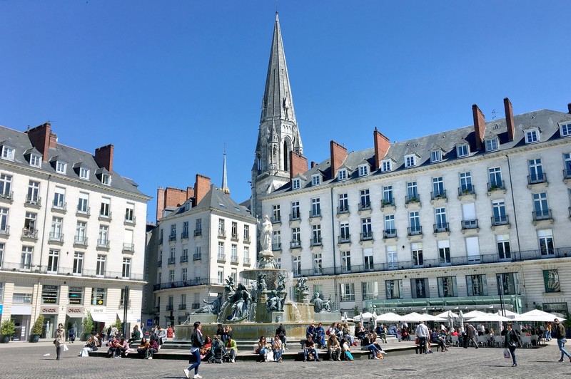 La place royale dans l'hyper-centre de Nantes © Rodolphe Delaroque