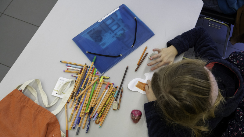 L'amicale laïque des Marsauderies fête ses 70 ans, riche de nombreuses activités dont les arts créatifs pour les enfants © Loïc Gateau pour Nantes Métropole.