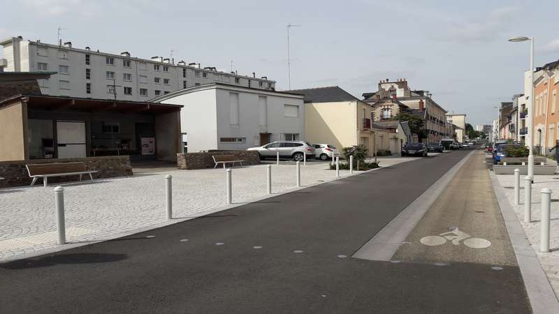 Quai de la Verdure, rues Alsace Lorraine et Félix Faure - aménagements d'espaces publics à Rezé