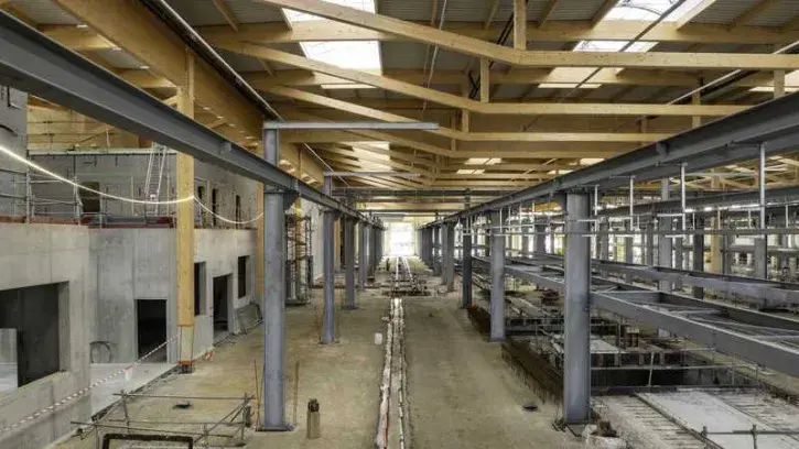 Vue intérieure de l'atelier du Cetex © Valéry Joncheray.