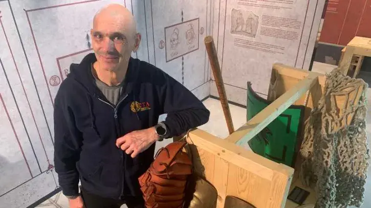 Brice Lopez, commissaire de l'exposition "Gladiateurs, descendez dans l'arène".