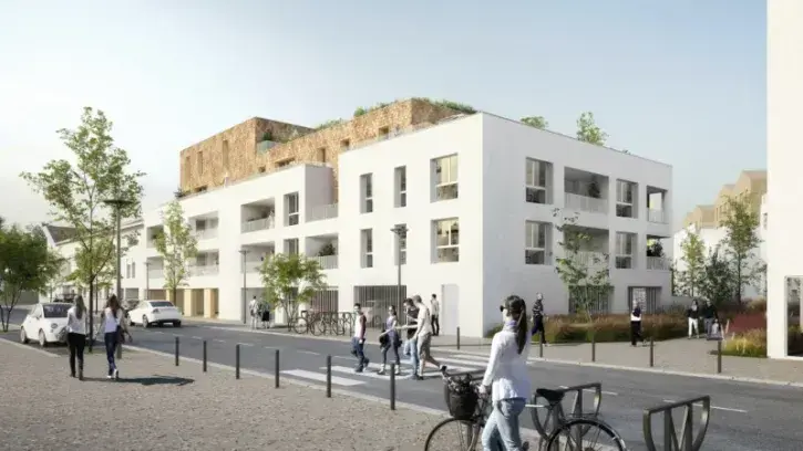 Vue de synthèse sur le projet de centre bourg des Sorinières
