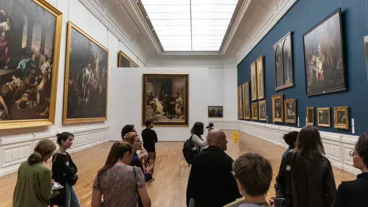 Les œuvres du 19e sont désormais présentées dans l'esprit « salon » qui prévalait à l'époque © Garance Wester.