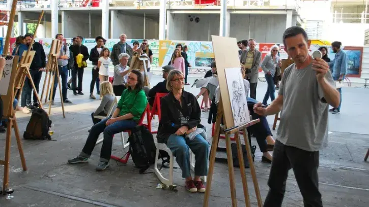 Participatif, gratuit et ouvert à tous les publics, l'événement la Cité du dessin s'installe le temps d'un samedi à la Cité des congrès © Erwan Le Yar.