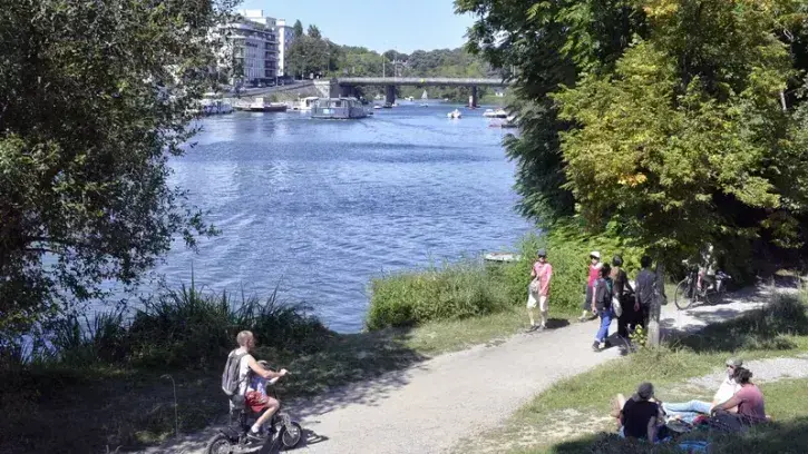 Parcours centre-ville via les bords de l'Erdre