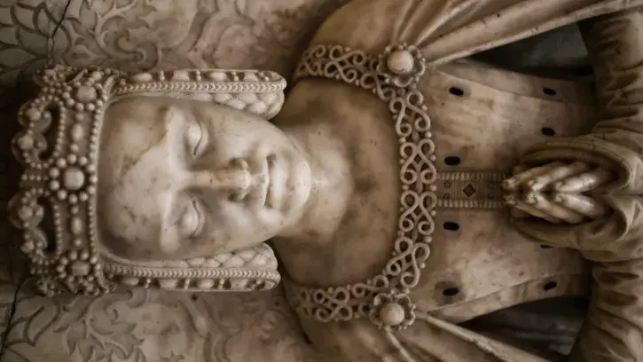 Le gisant de Marguerite de Foix. © Romain Boulanger