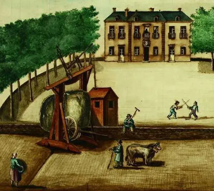 Bascule à peser le foin sur l'île Feydeau © coll. Mahaud, Bibliothèque municipale de Nantes