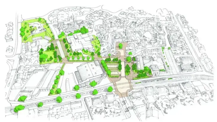 De novembre 2022 à mai 2023, plusieurs temps d'échanges avec les commerçants et les habitants ont permis d'esquisser la transformation de cette place située au cœur du quartier Bouguenais les Couëts.